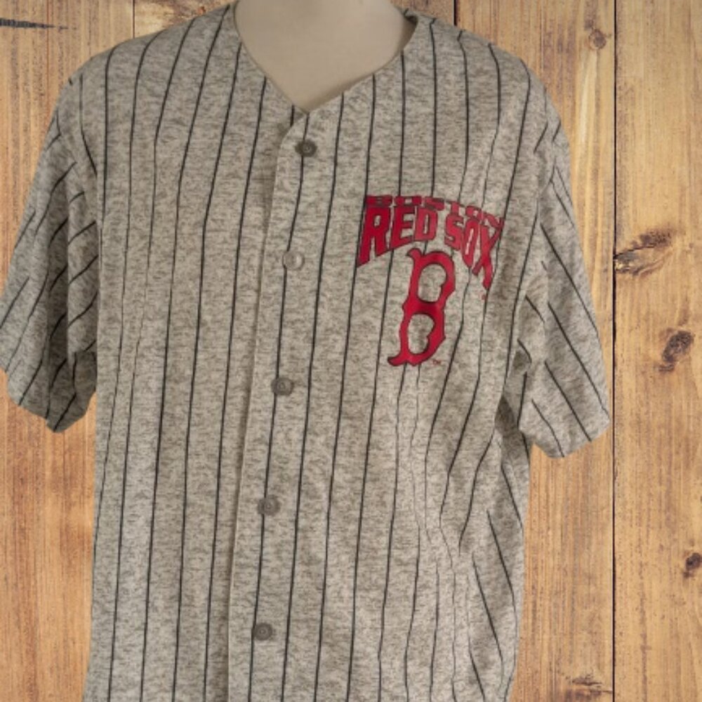Vintage 90s Majestic Boston Red Sox Pinstripe MLB Jersey